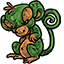 Green Evil Plotting Monkey Plushie