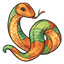 Pumpkin Patchwork Snake Plushie