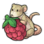 Raspberry Rat Plushie