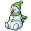 Green Snowman Plushie