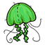 Green Jellyfish Souvenir Plushie
