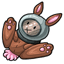 Brown Space Bunny Plushie