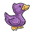 Purple Spring Duck Plushie