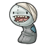 Gray Happy Zombie Plushie
