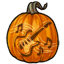 Rockin Guitar Carved Pumpkin