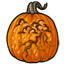 Stormy Carved Pumpkin