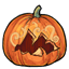 Darkside Carved Pumpkin