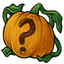 Question Mark Carved Pumpkin
