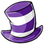Purple Striped Hat
