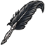 Raven Feather Quill Pen
