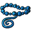 Sixth Anniversary Blue Bead Necklace