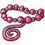 Sixth Anniversary Pink Bead Necklace