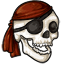 Decayed Pirate Skull
