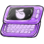 Purple Tangerine Keyboard Phone
