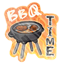 BBQ Time Sticker