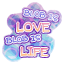 Blob Is Love Blob Is Life Sticker