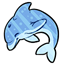 Blue Dolphin Sticker