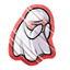 Embarrassed Ghost Sticker