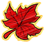 Festive Maple Leaf Sticker