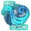 Free as the Ocean Sticker