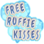 Free Ruffie Kisses Sticker