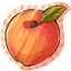 Peach Sticker