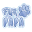 Fur Papa Sticker