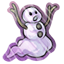 Ghostly Snowman Sticker