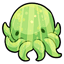 Green Octopus Sticker