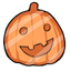 Happy Face Pumpkin Sticker