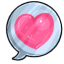 Heart Talky Sticker