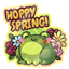 Hoppy Spring Sticker