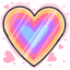 Hyperactive Loveheart Sticker