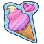 Ice Cream Love Sticker