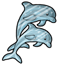 Jumping Dolphins Sticker