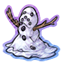 Melting Snowman Sticker