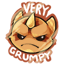 Very Grumpy Sticker