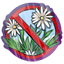 No Flowers Sticker