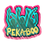 Peka-Boo Crowd Sticker