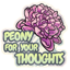 Peony For Your Thoughts Sticker
