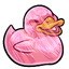 Pink Rubber Ducky Sticker