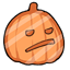 Passive Aggressive Face Pumpkin Sticker