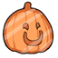Super Happy Face Pumpkin Sticker
