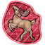 Red Reindeer Sticker