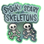 Spooky Scary Skeletons Sticker