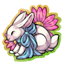 Springtime Bunny Sticker