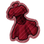 Burgundy Steampunk Dress Sticker