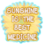 Sunshine is the Best Medicine Sticker