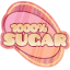 1000 Percent Sugar Sticker