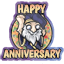 Happy Anniversary Wizard Edition Sticker